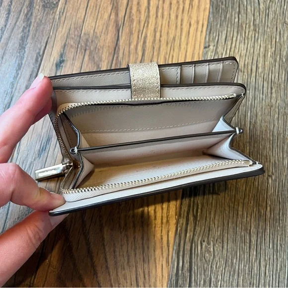 Kate Spade Glitter Gold Wallet - Picture 5 of 10